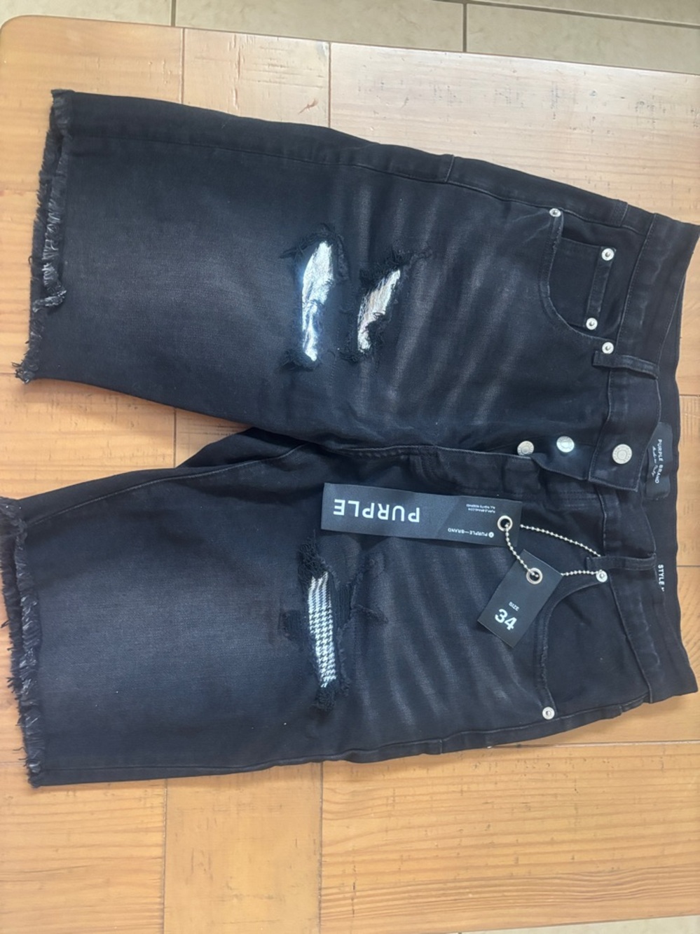Purple Brand Men's Black Distressed Skinny Jeans